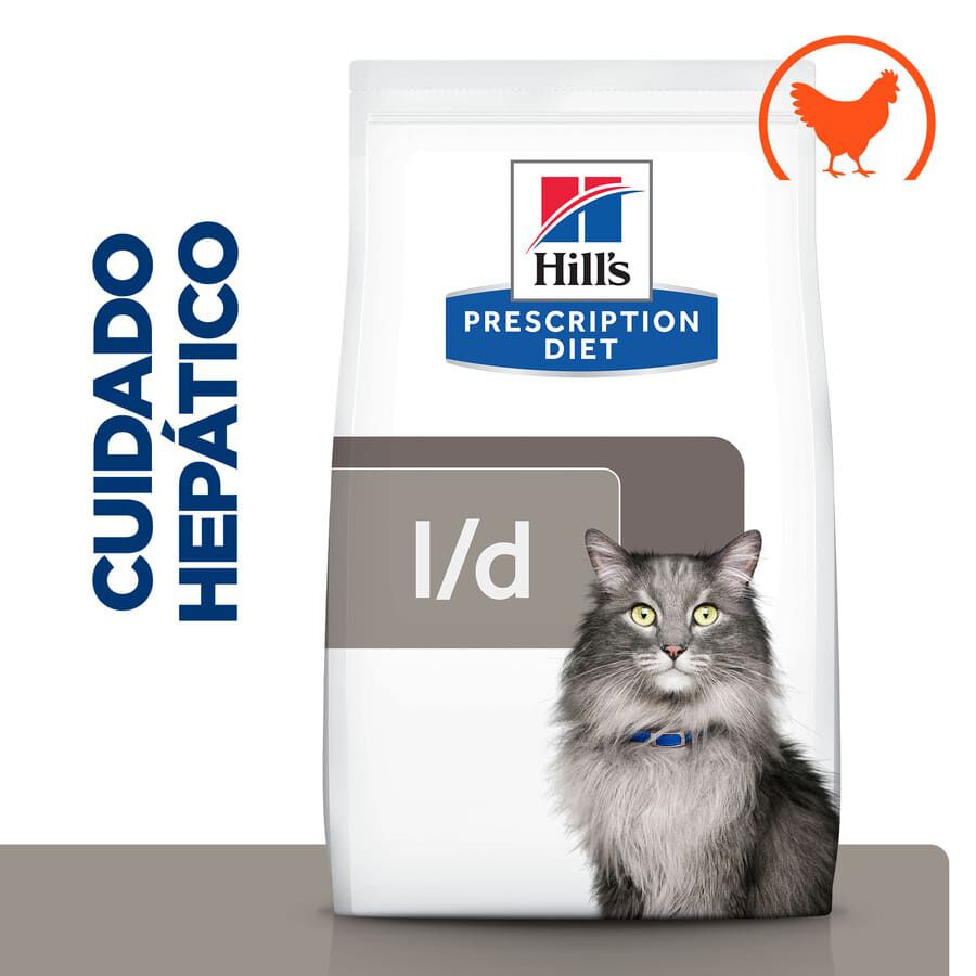 1.5 kg Hill's Prescription Diet Liver Care Frango ra&ccedil;&atilde;o para gatos, , large Imagem n&uacute;mero 1